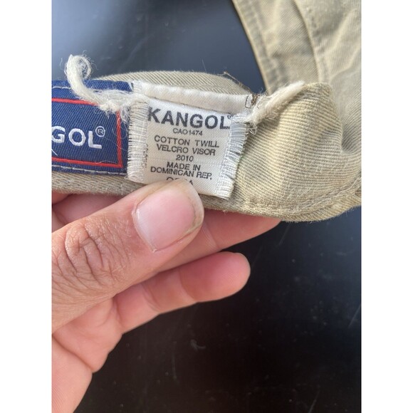 Kangol Cotton Twill Visor – Beige Khaki Adjustable - Picture 13 of 16